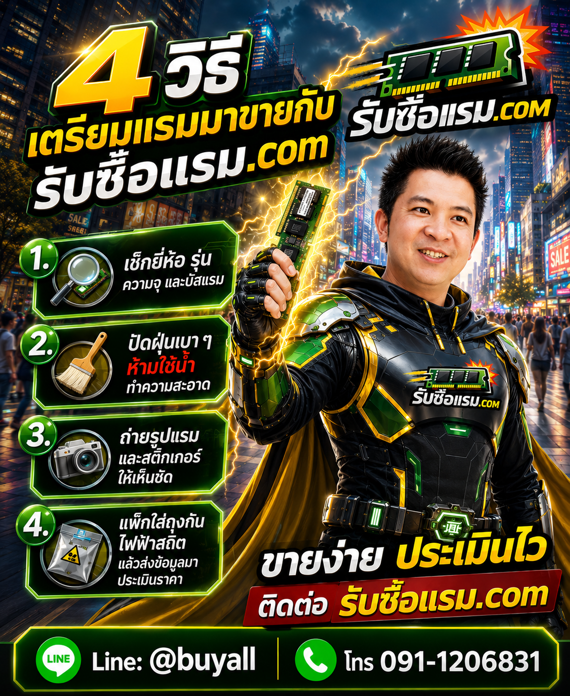 4 วิธีเตรียม RAM Corsair ก่อนขายกับรับซื้อแรม.com